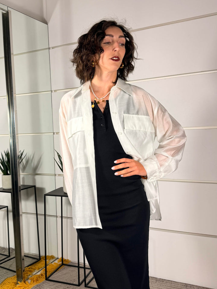 camicia tasche over colore bianco CPA-Q380BIANCO HAVE ONE