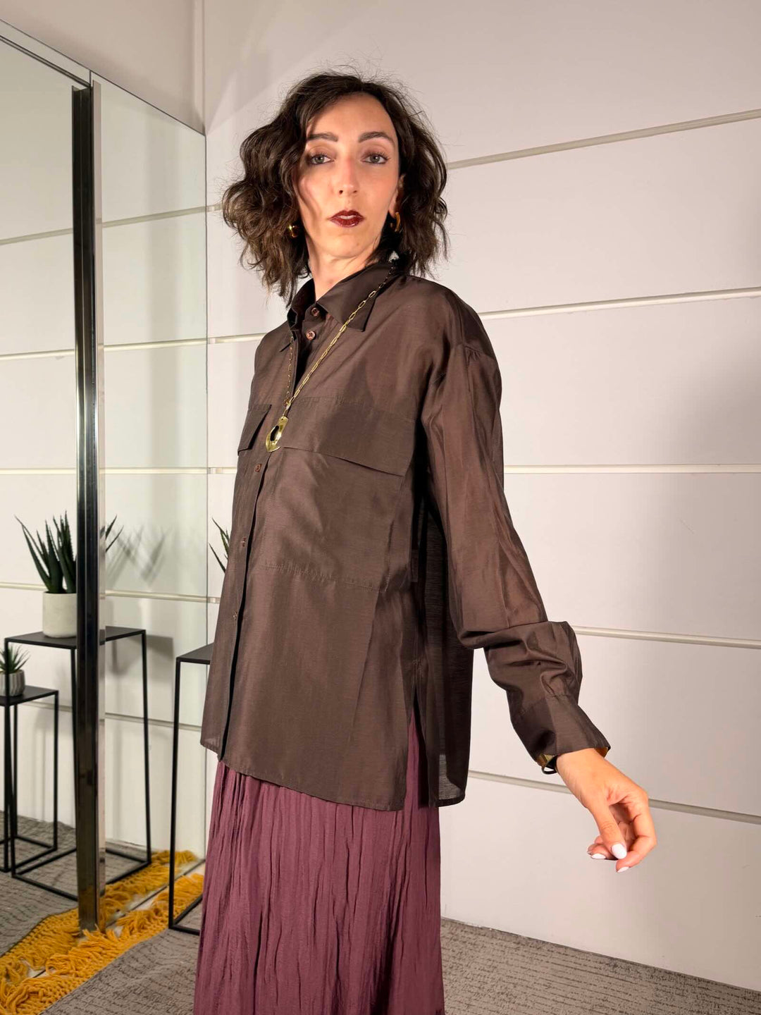 camicia tasche over moro CPA-Q380MORO HAVE ONE