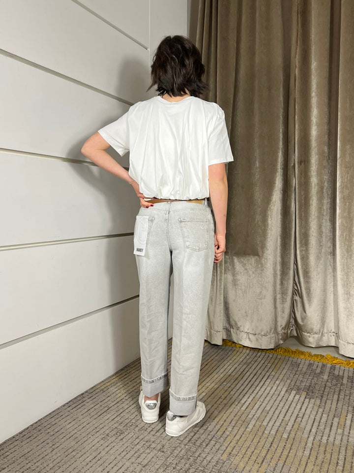 jeans mandy con cintura elasticizzato grigio PLS-Q040GRIGIO HAVE ONE