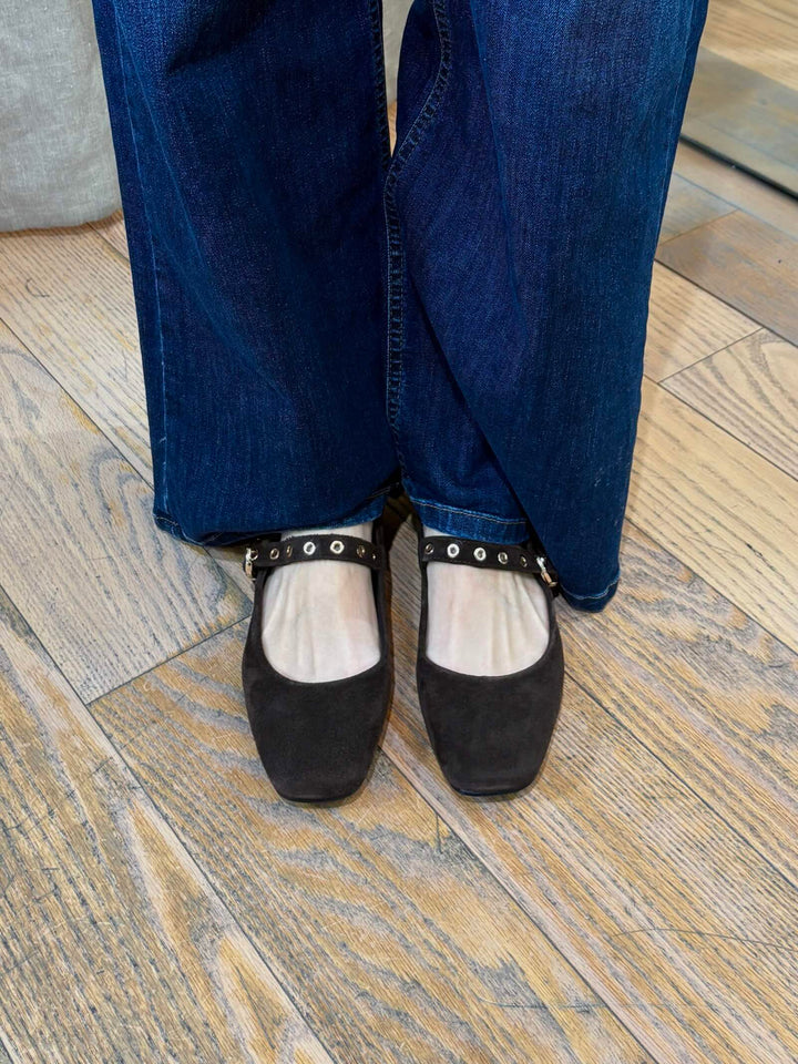ballerine in suede testa di moro VACUO001 PENNY BLACK