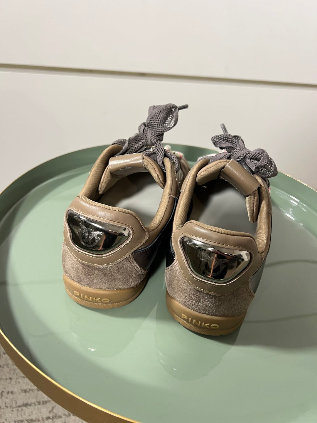 SNEAKERS IN TESSUTO TECNICO ON INSERTI IN SUEDE E CON LACCI INTERCAMBIABILI YULIA 01L72 PINKO