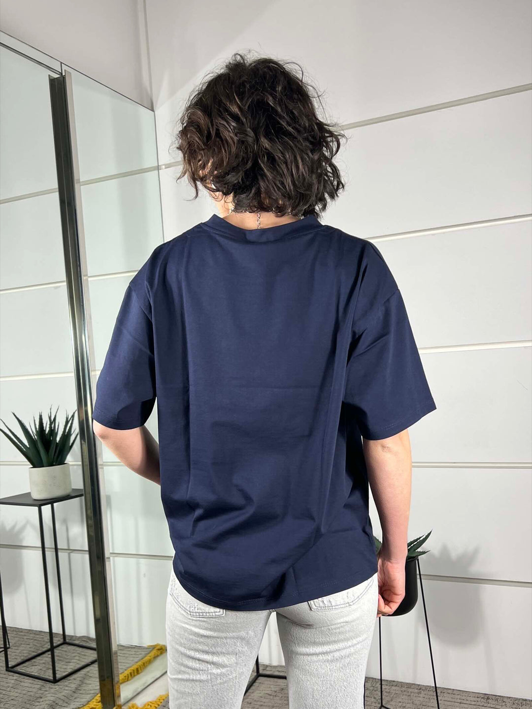 t.shirt over girocollo blu 11935BLU SUSY MIX