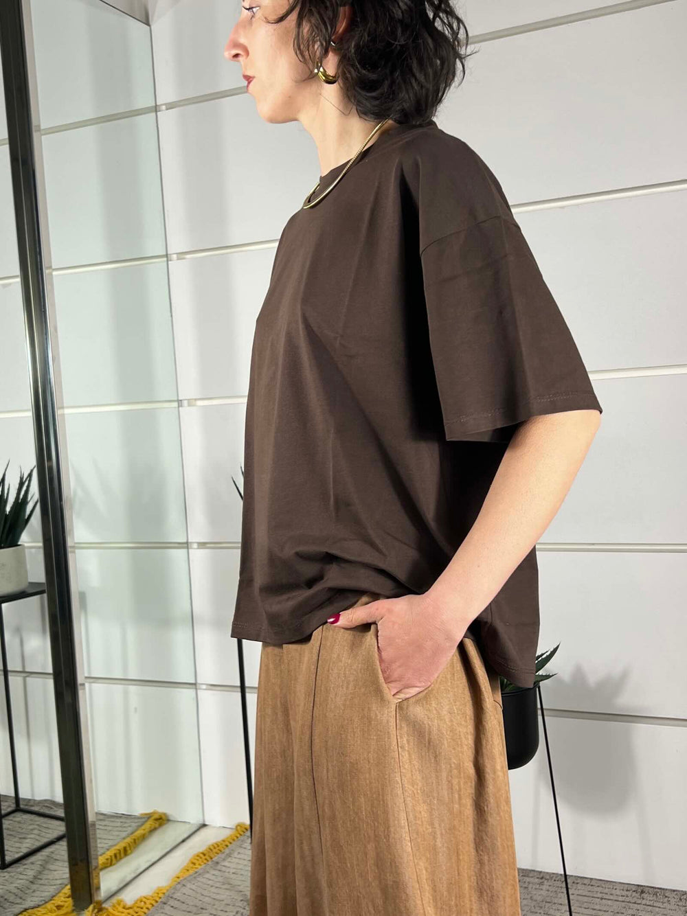 t.shirt over girocollo moro 11935MORO SUSY MIX