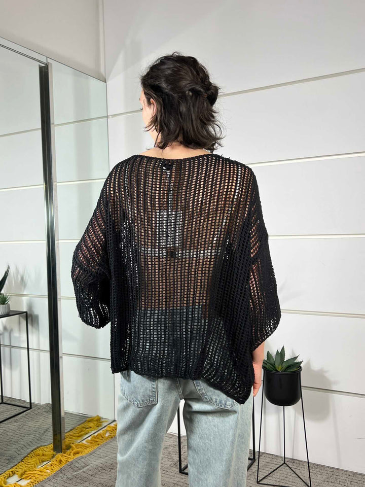 maglia rete nera 2012NERO SUSY MIX