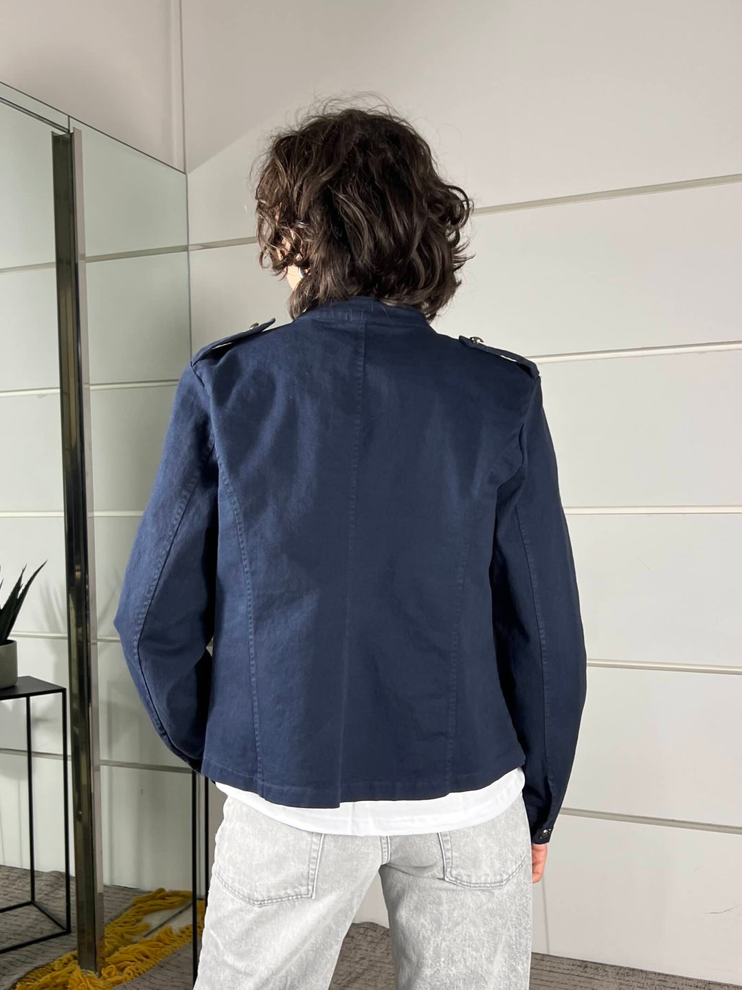 giacca military in cotone blu 2023194BLU SUSY MIX