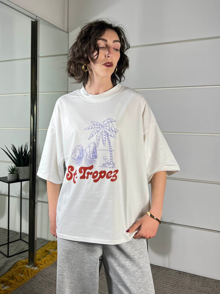 t-shirt st.tropez 241MBIANCO SUSY MIX