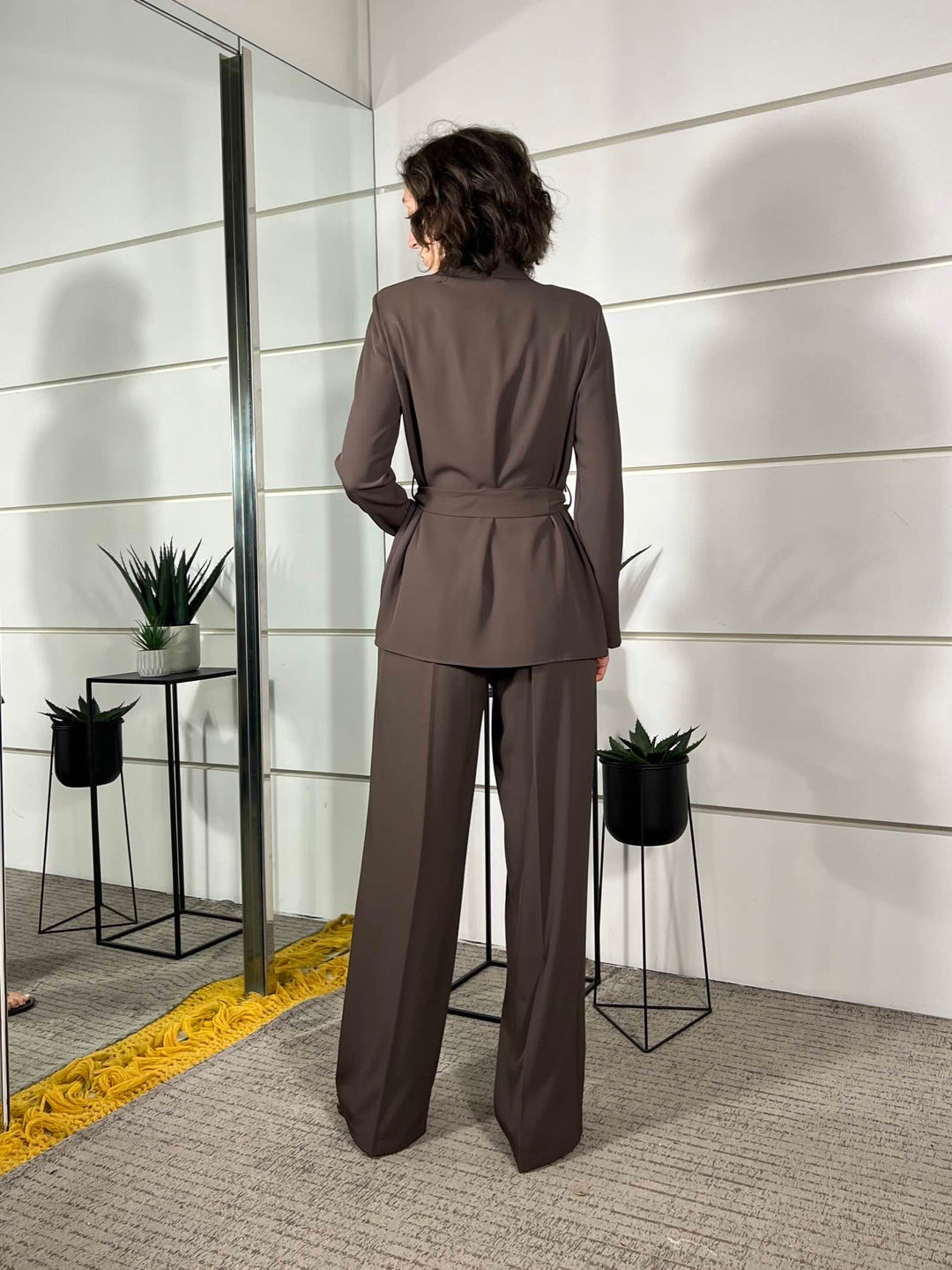 compelto giacca con fiocco e pantalone a palazzo moro 303211MORO SUSY MIX