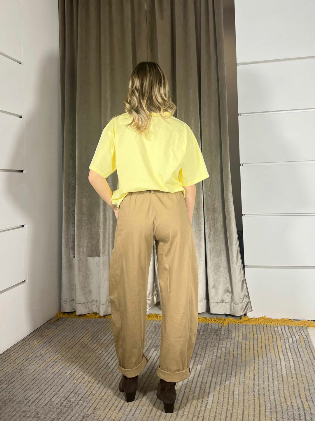 pantalone ovetto in cotone 58300PCAMMELLO SUSY MIX