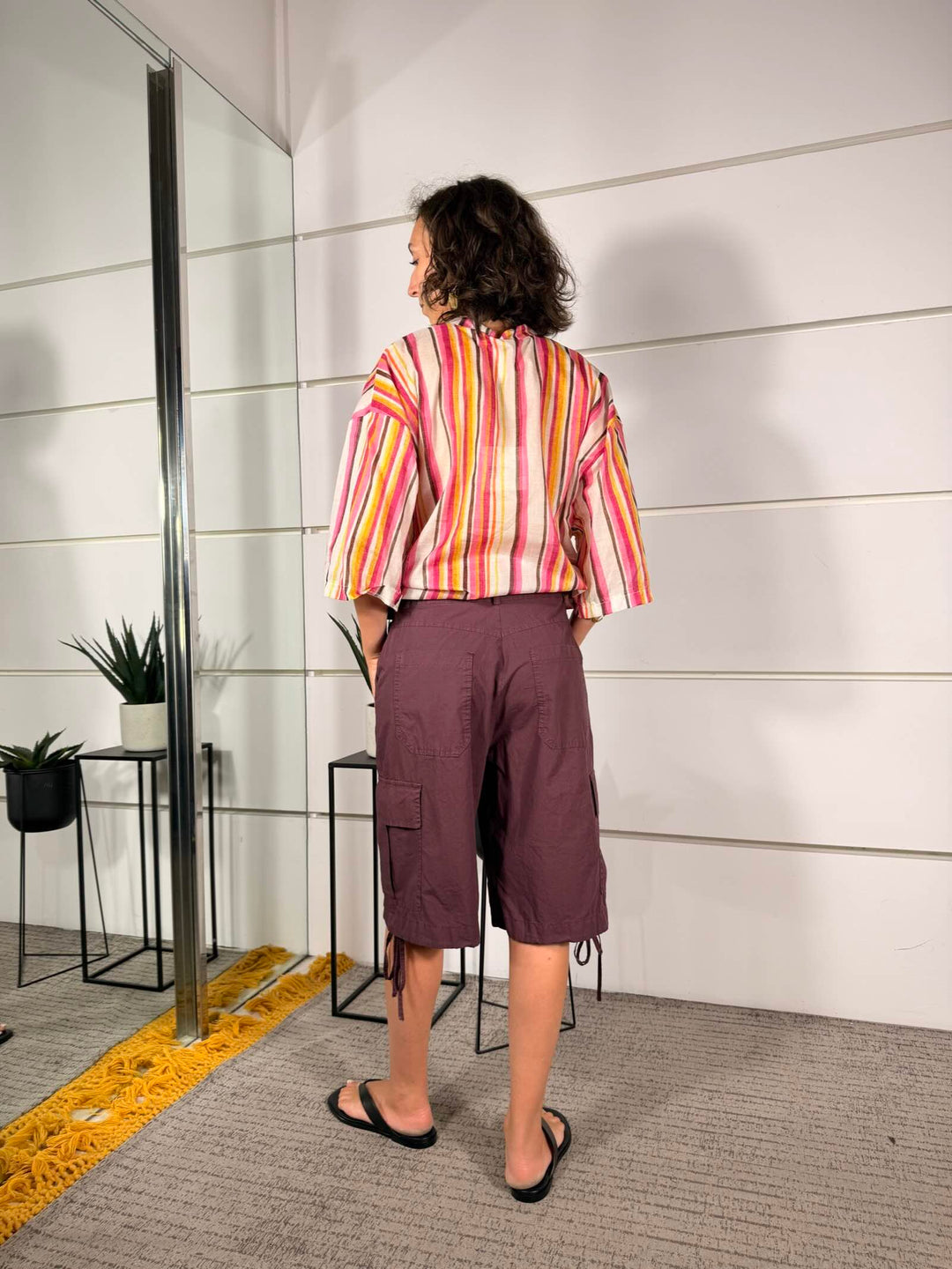 bermuda fico cargo in cotone<BR/> 