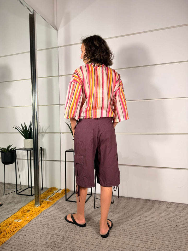 bermuda fico cargo in cotone<BR/> 