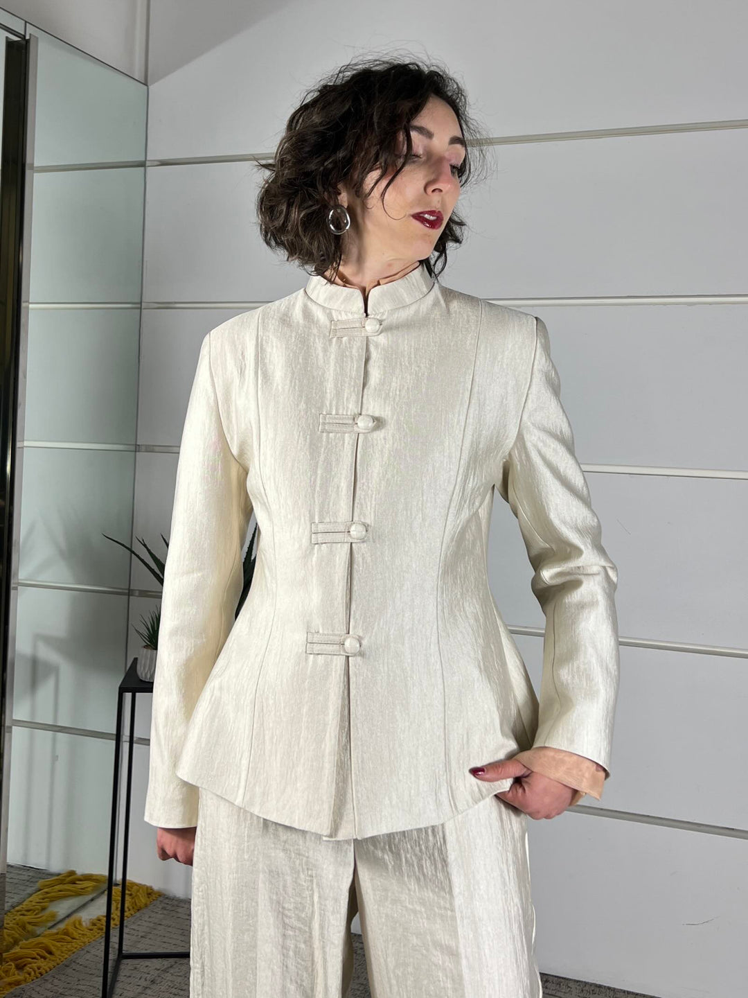 giacca con alamari oro 26B4122ORO TENSIONE IN