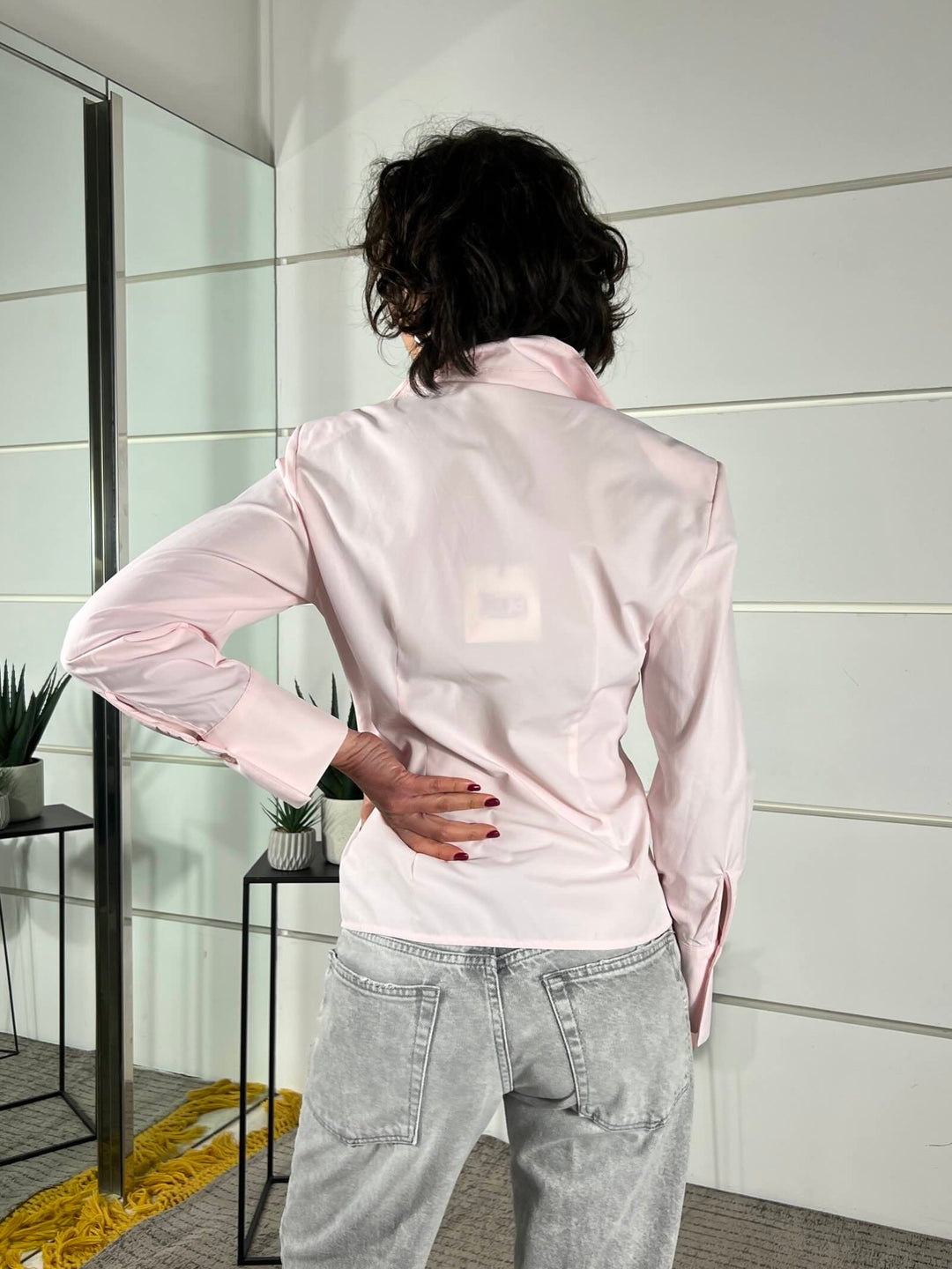 camicia con spallin e con  punte davanti rosa PE260083ROSA TENSIONE IN
