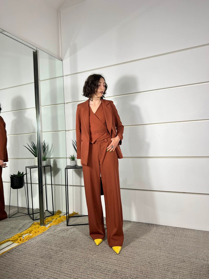 pantalone a palazzo rust PA26SE1378RUST TWO WAY
