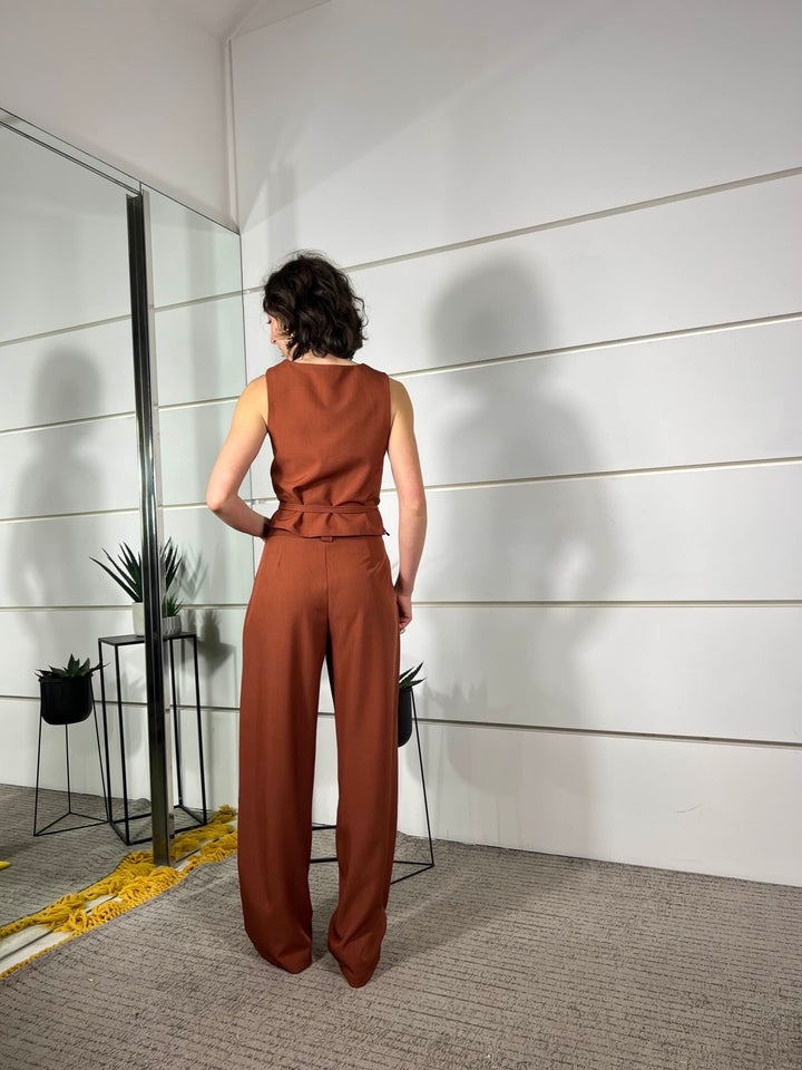 pantalone a palazzo rust PA26SE1378RUST TWO WAY