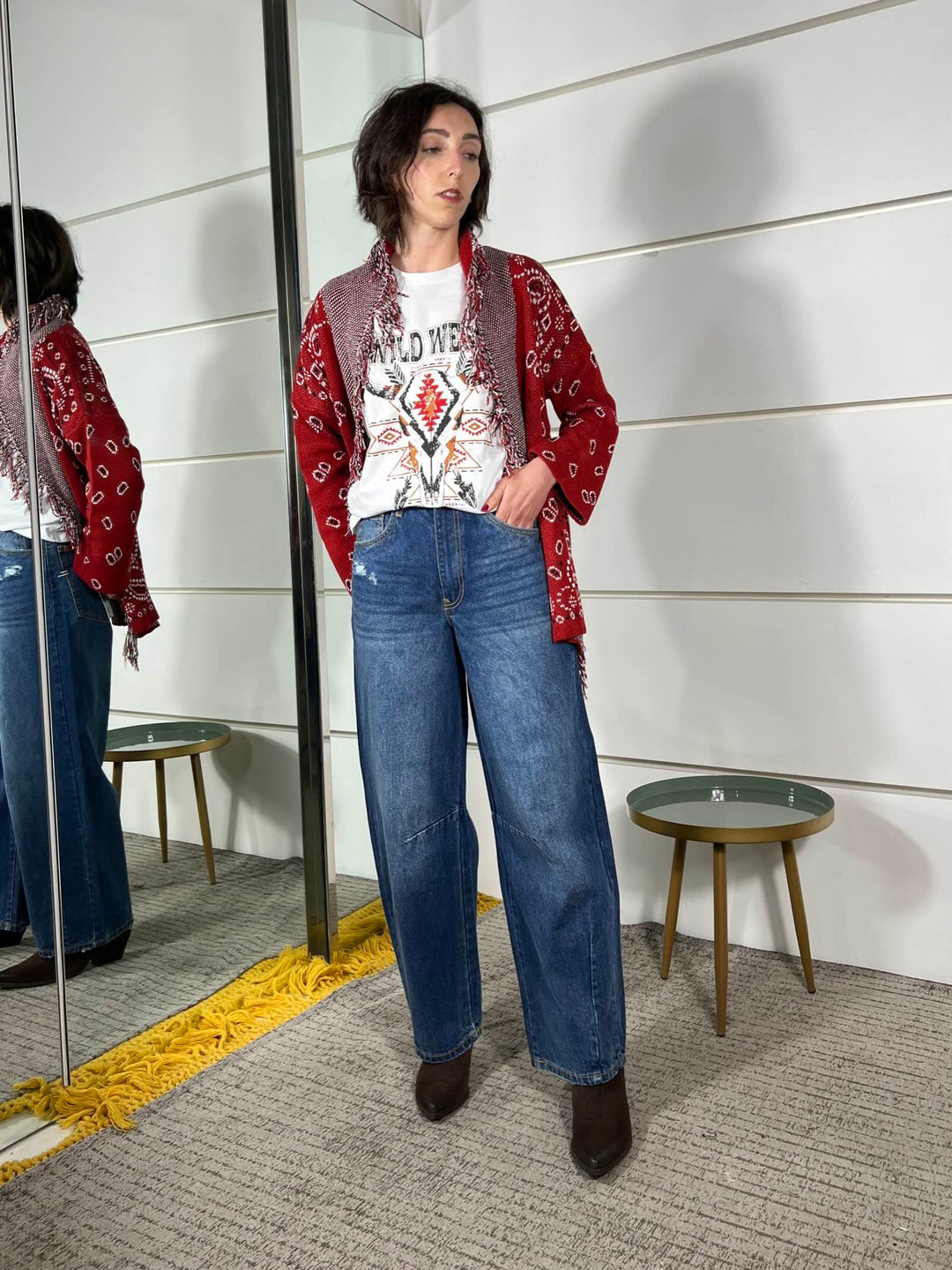 jeans barrel fit seul medium blu SEOULMEDIUM BLUE TWO WAY
