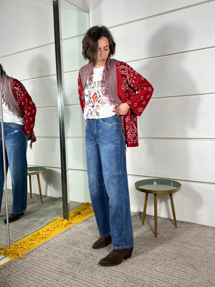 jeans barrel fit seul medium blu SEOULMEDIUM BLUE TWO WAY
