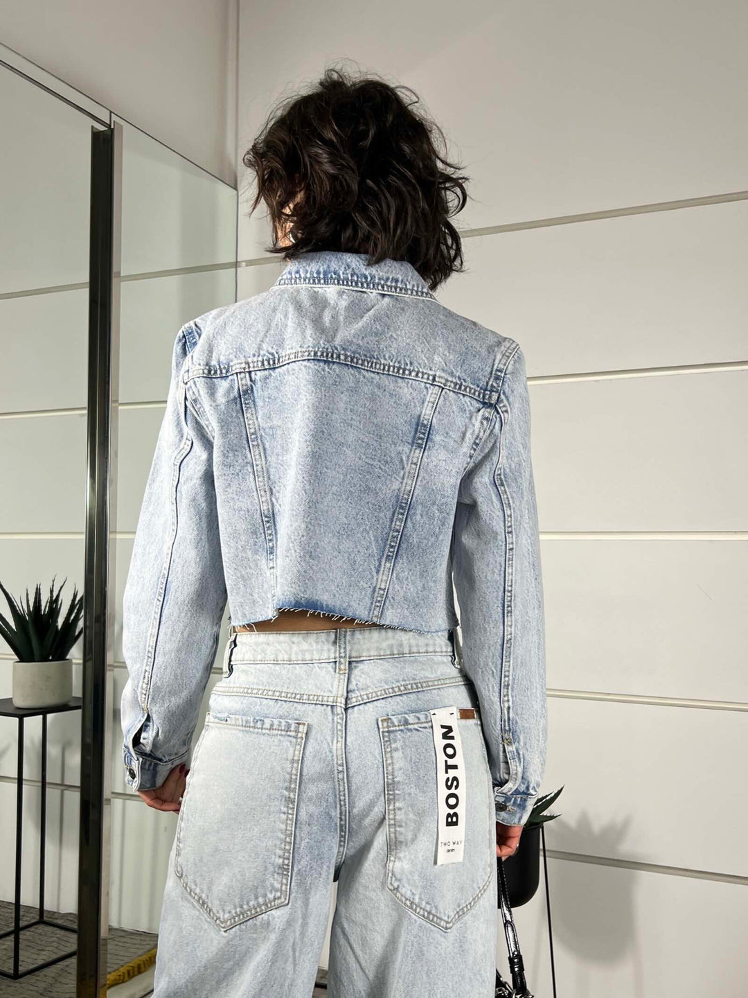 giacca in denim crop light blue SIDNEYLIGHT BLUE TWO WAY