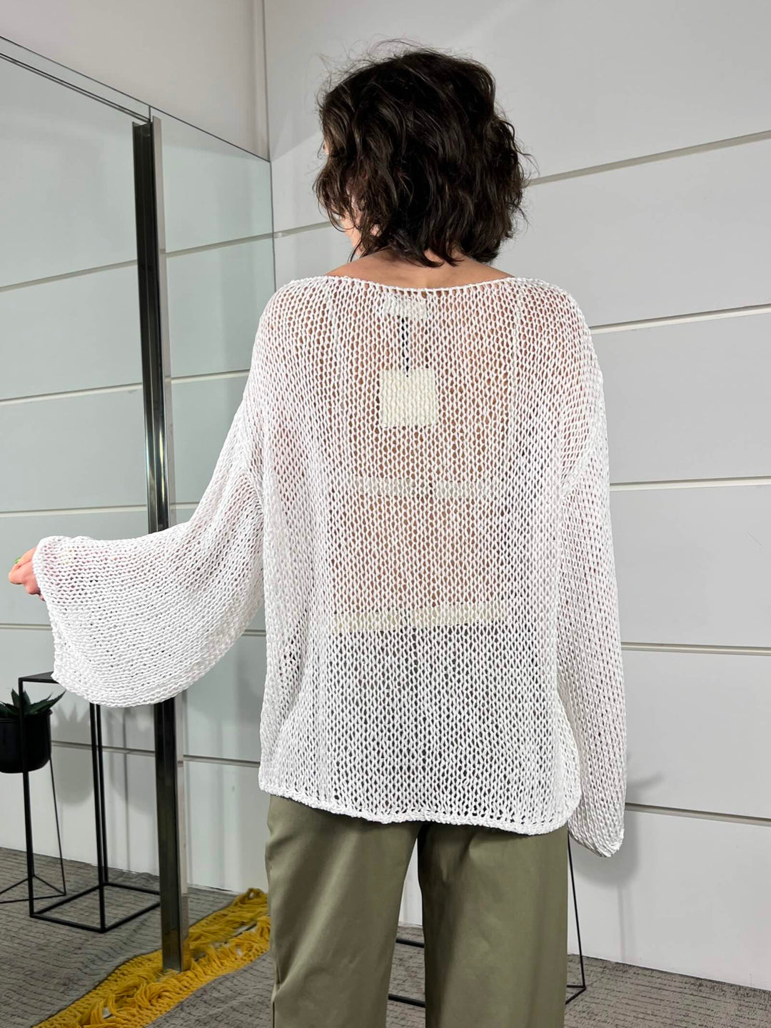 maglia a rete, manica lunga naturale 3AB3026NATURALE 02 VICOLO