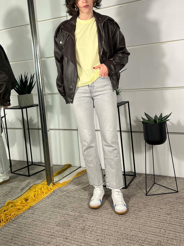 jeans grigio chiaro modello bella DAB5020DENIM GRIGIO VICOLO
