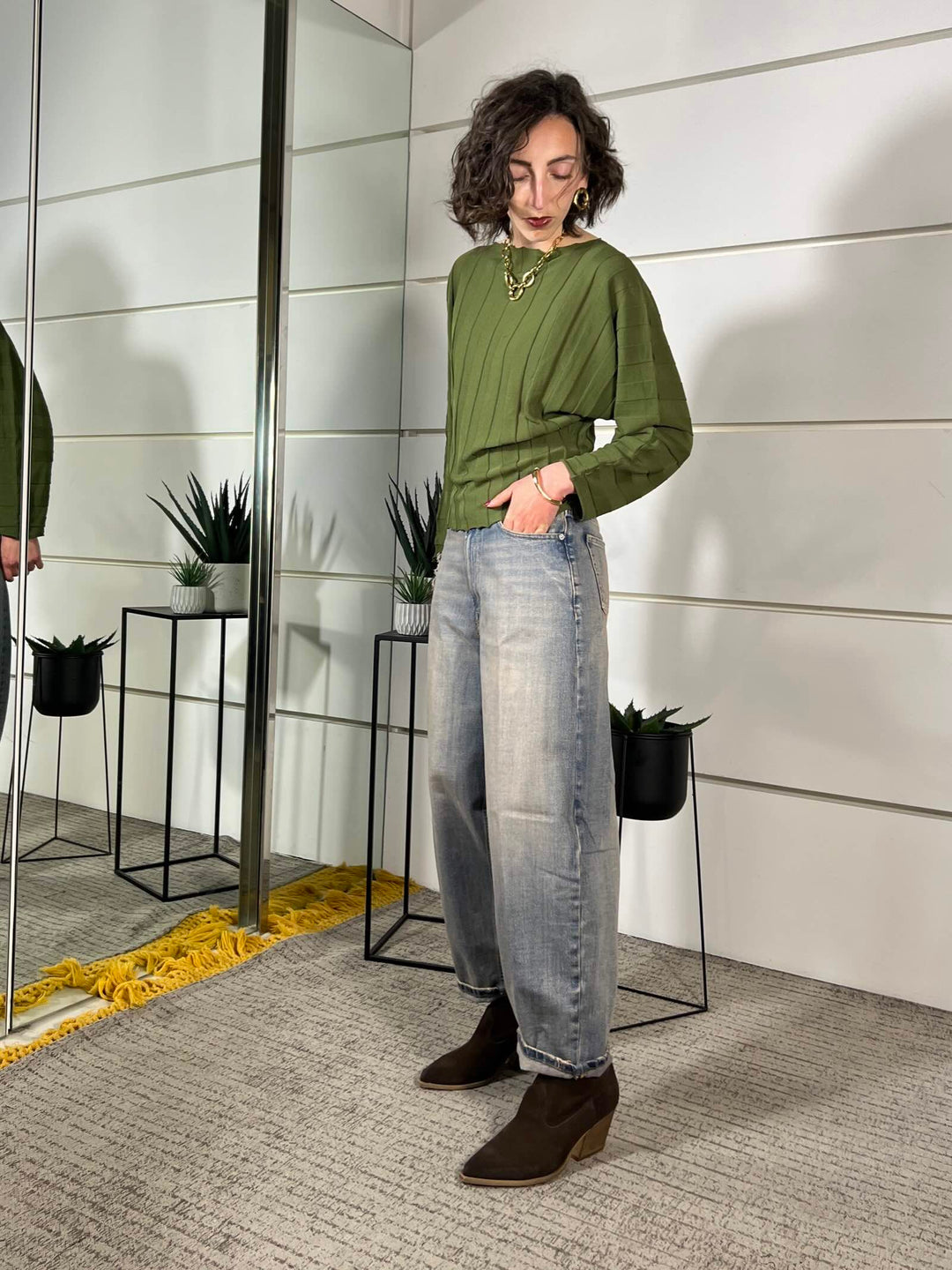 jeans modello laila vaggio al tè DAB5081DENIM BLU VICOLO