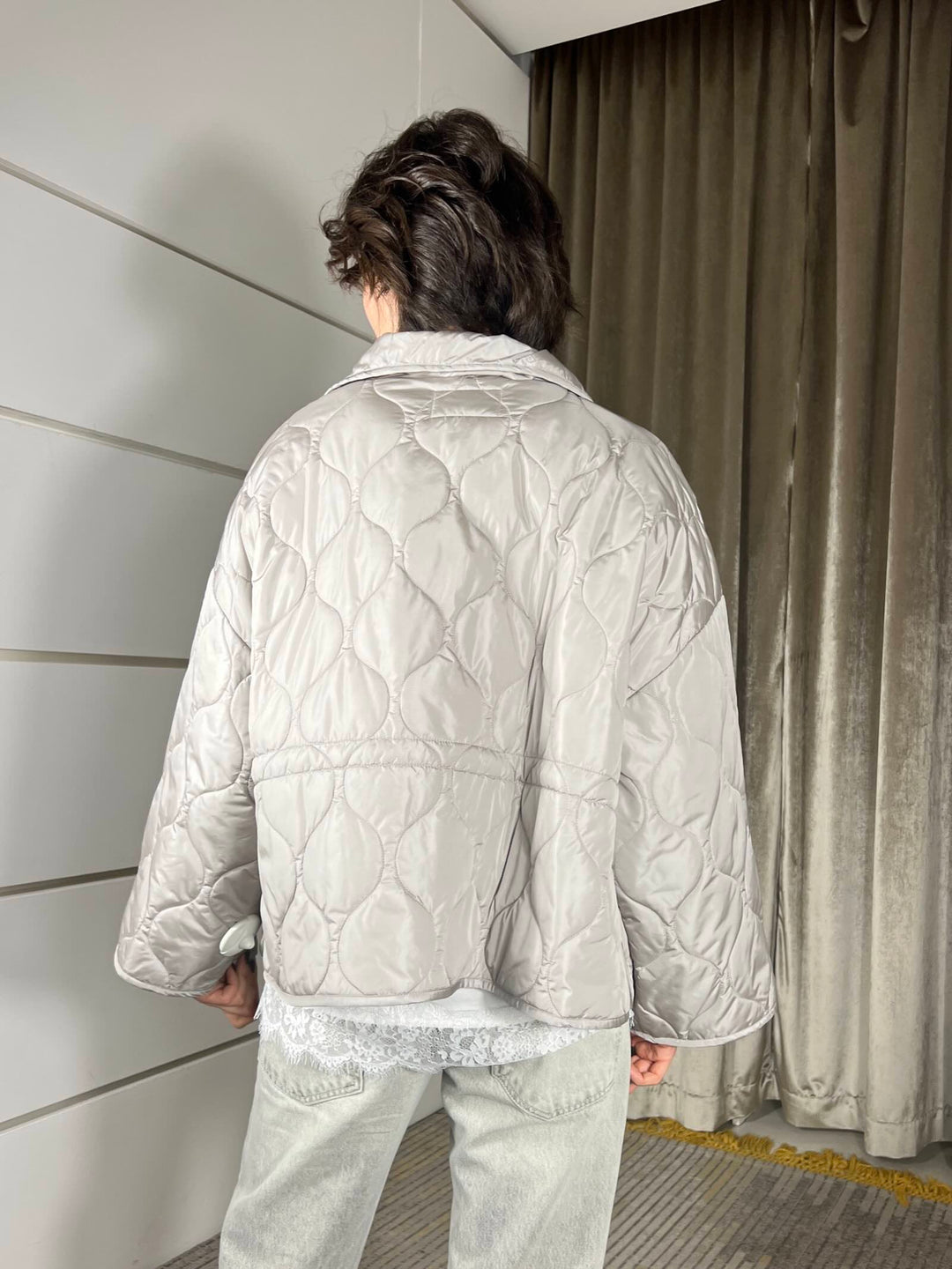 trapuntino con colletto a camicia perla TAB0009SABBIA VICOLO