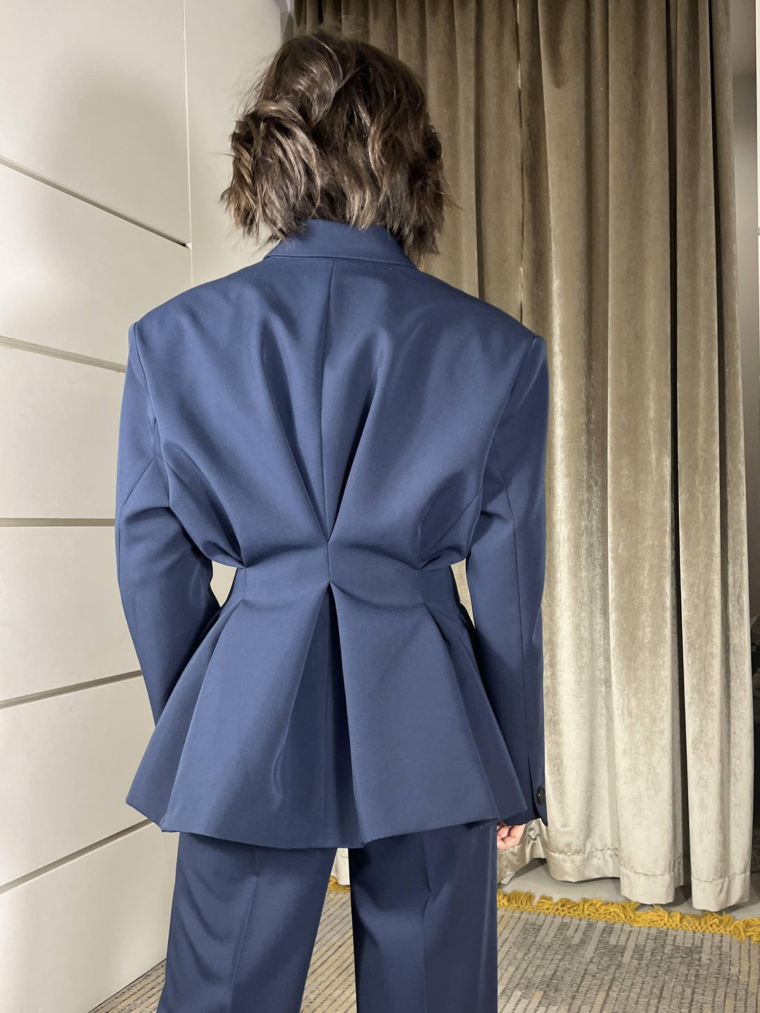 giacca vicolo ripresa nel retro blu TAB0773BLU VICOLO