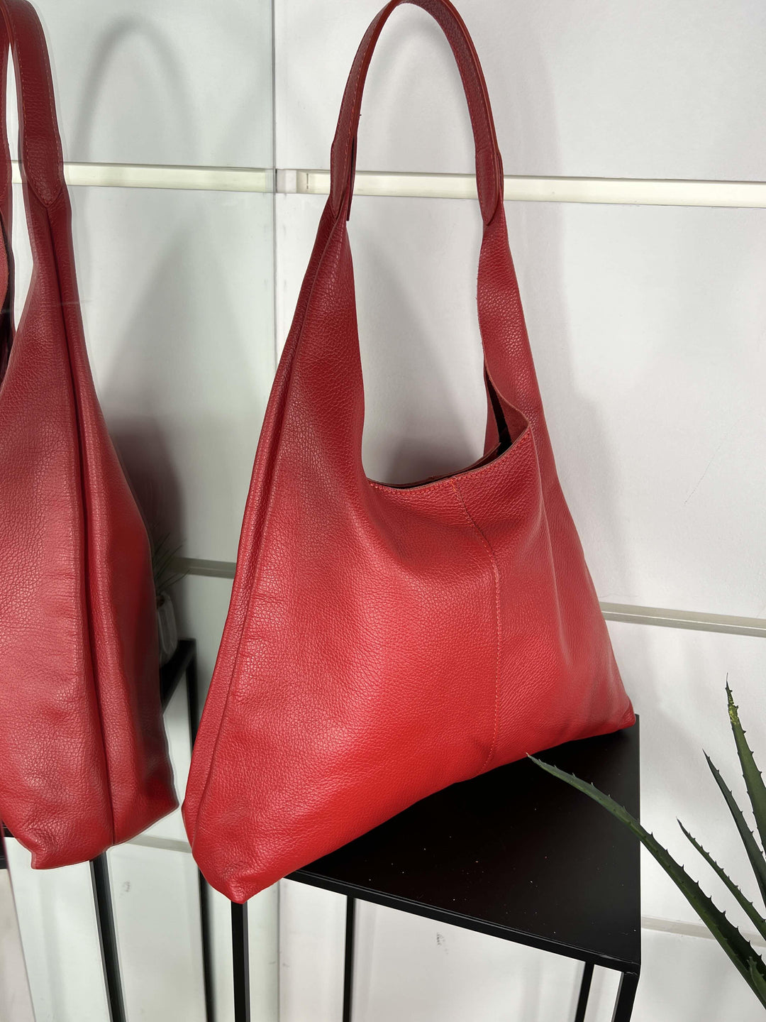 borsa in pelle a spalla rossa DO-B0124ROSSO FEMME CAFE SELECTION