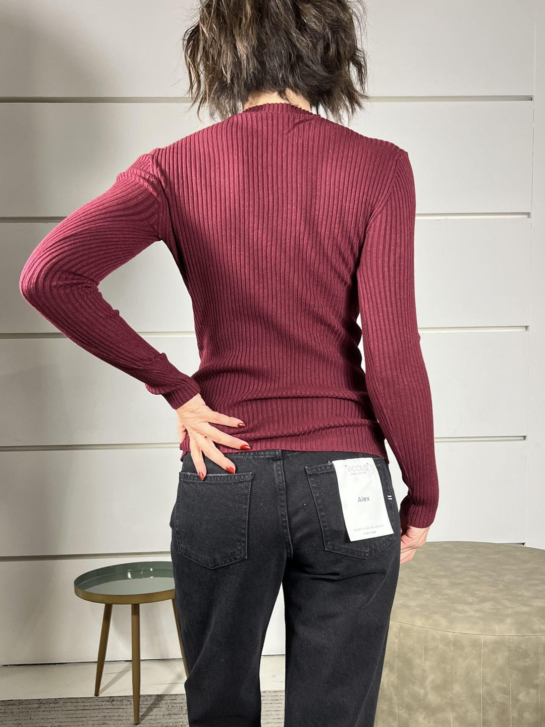 lupetto costine vino 250902VINO SUSY MIX