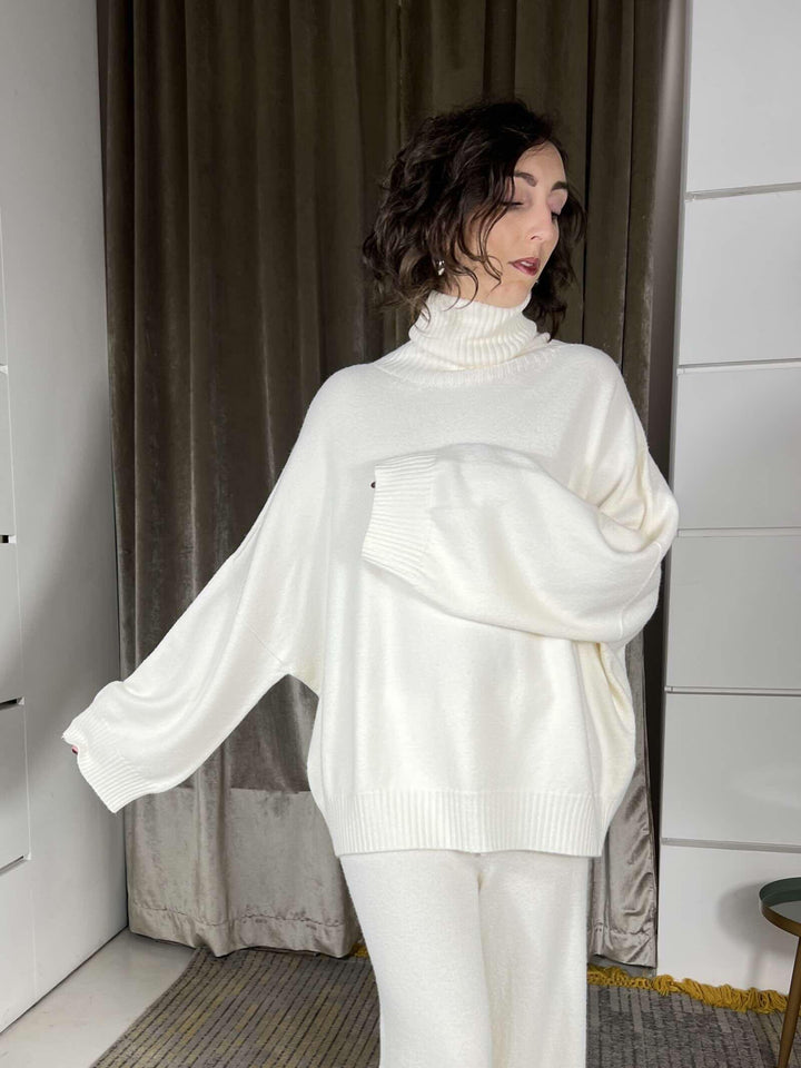 maglione collo alto con coste butterfly M30258913279 IMPERIAL