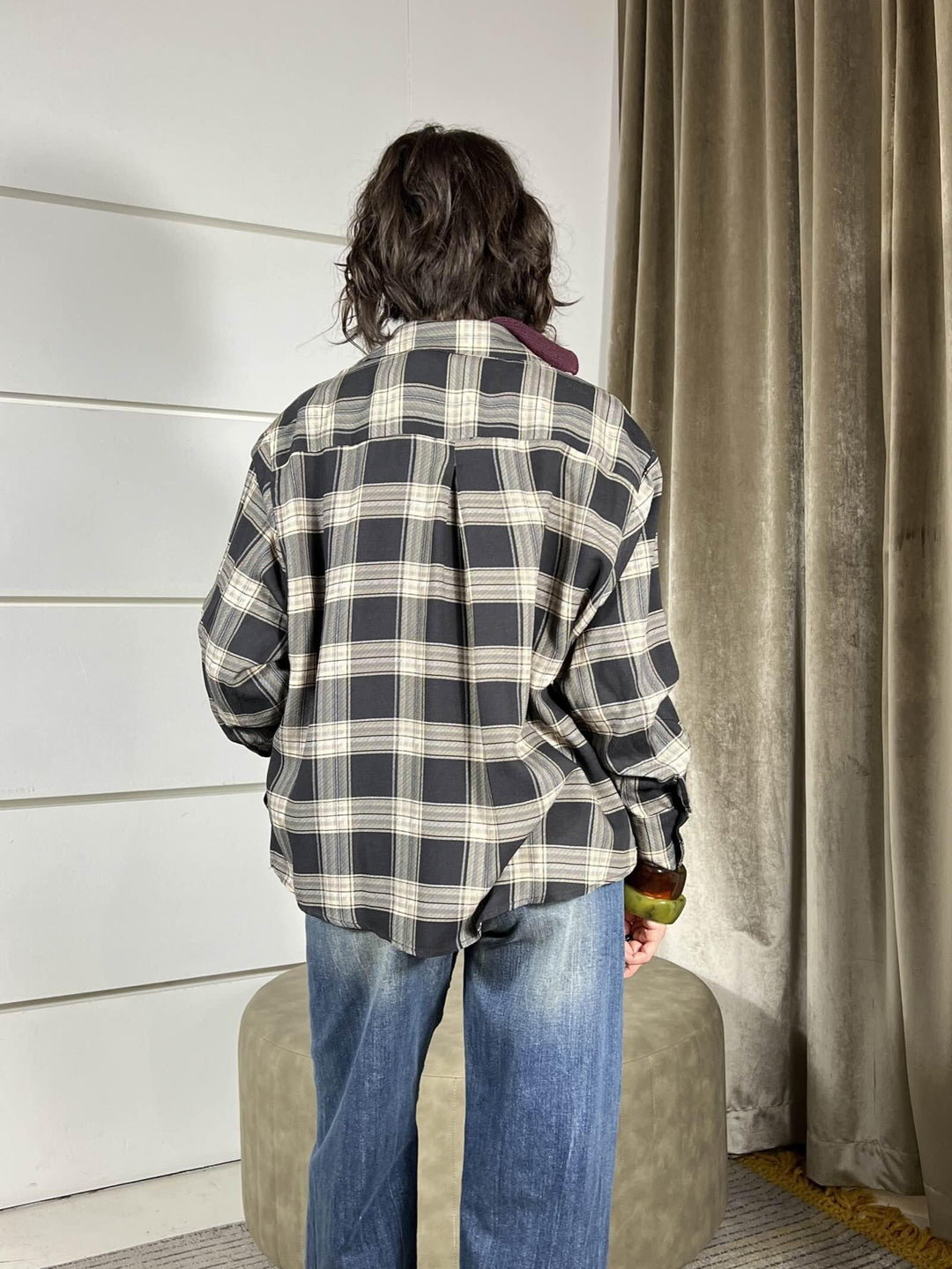camicia a quadri grigia CMA-P079GRIGIO HAVE ONE