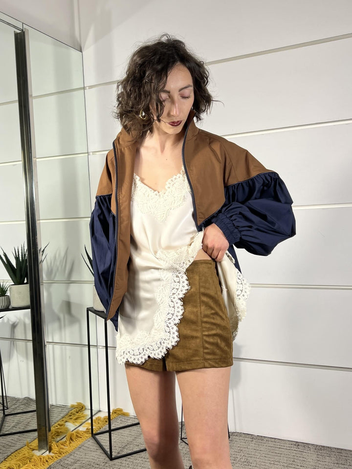 shorts scamosciato cognac PMA-Q141COGNAC HAVE ONE