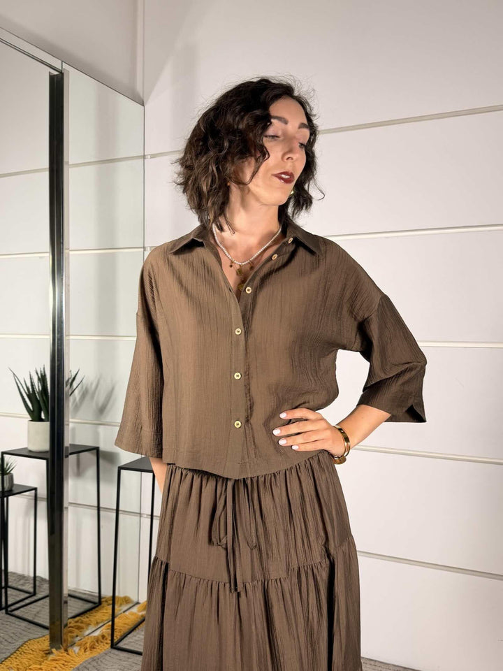 camicia crop  moro 10801MORO SUSY MIX