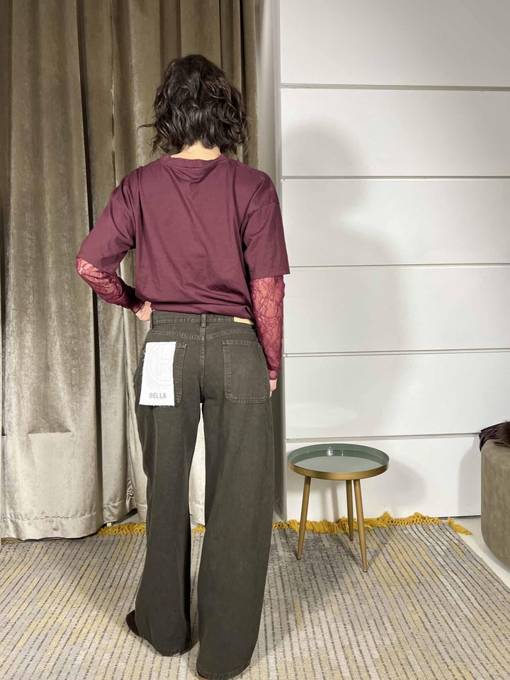 jeans tinto capo modello bella  moro old PLS-P014MORO OLD HAVE ONE