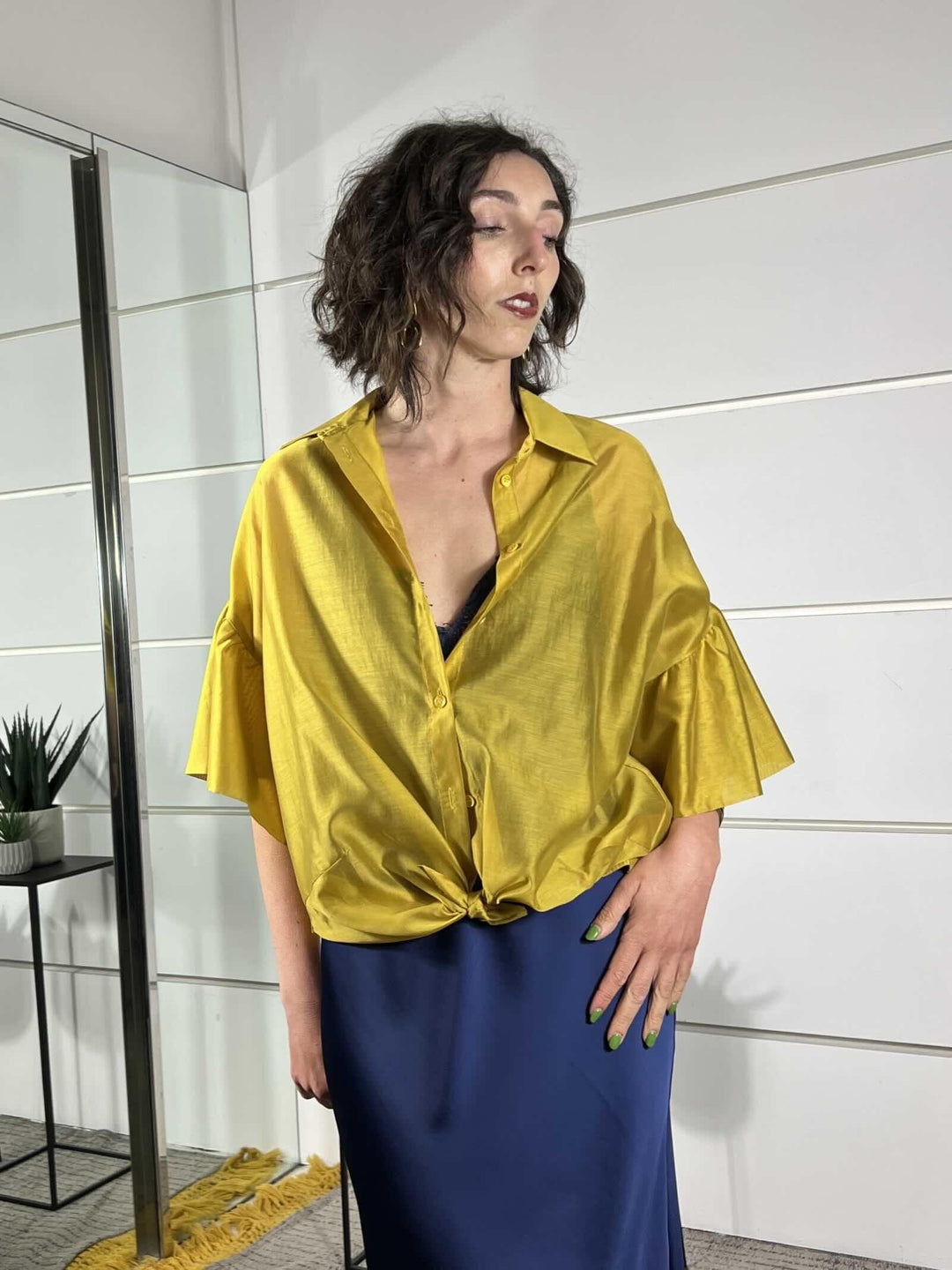 camicia in voile manica corta mimosa TAB1858MIMOSA 23/1 VICOLO