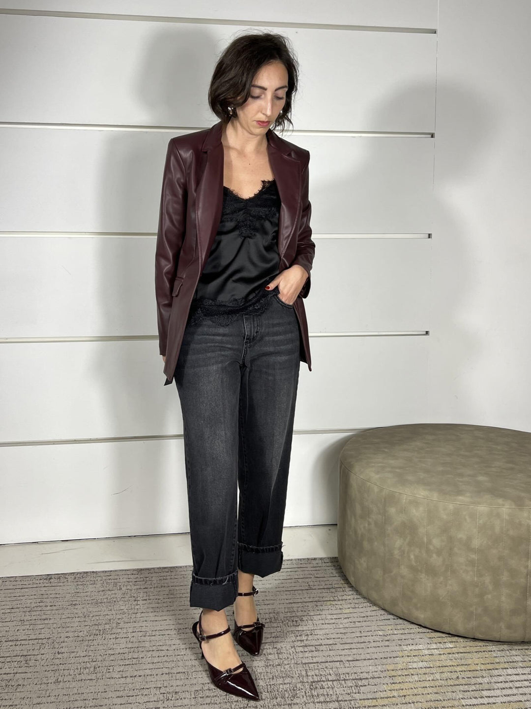 jeans mandy denim nero PLS-P018DENIM NERO HAVE ONE