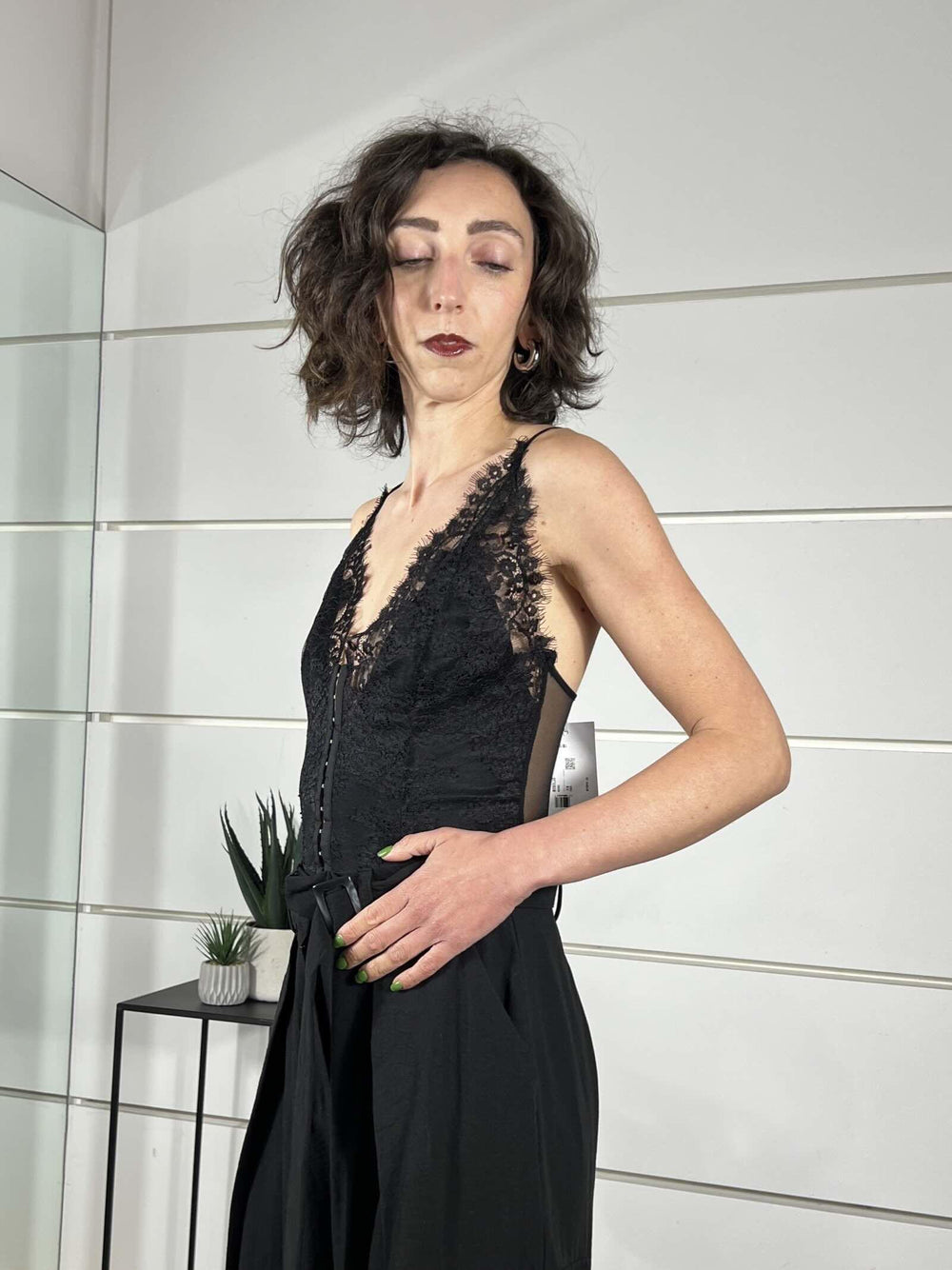 body con pizzo neero B282LJS1900 IMPERIAL