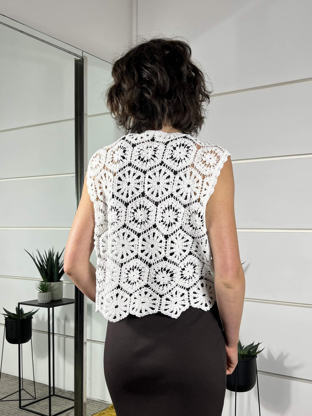 gilet crochet bianco 2638017BIANCO SUSY MIX