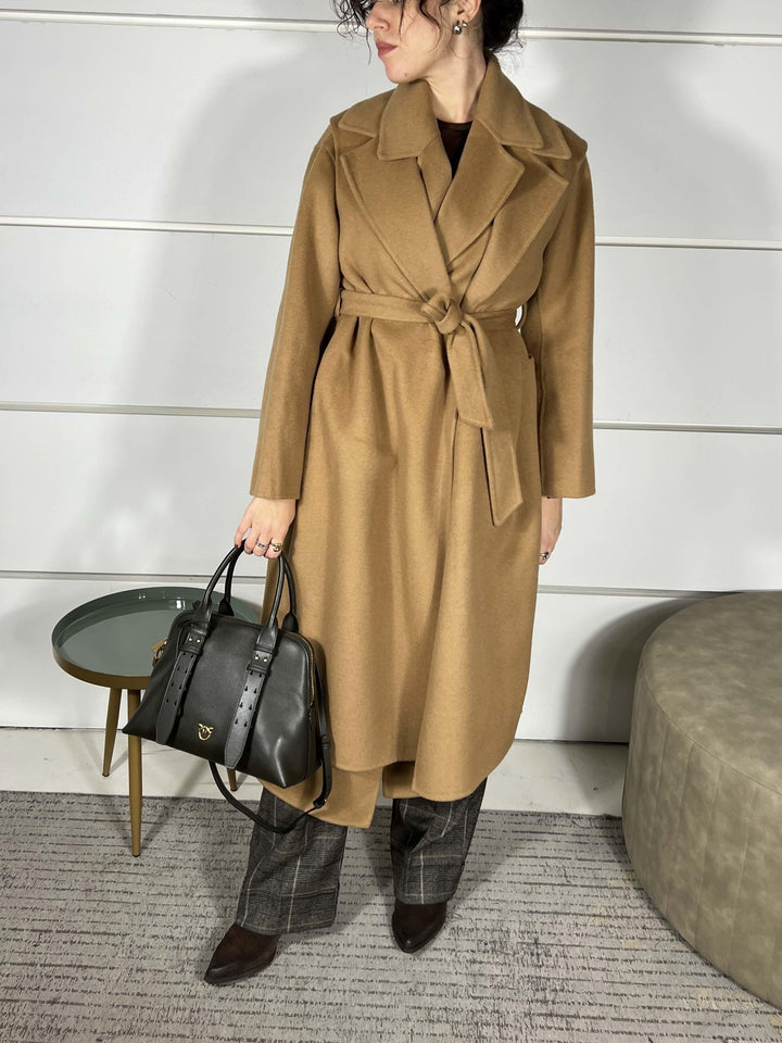 CAPPOTTO DOUBLE IN MISTO LANA COLORE CAMMELLO K110WUMD643AMBRA MANILA GRACE