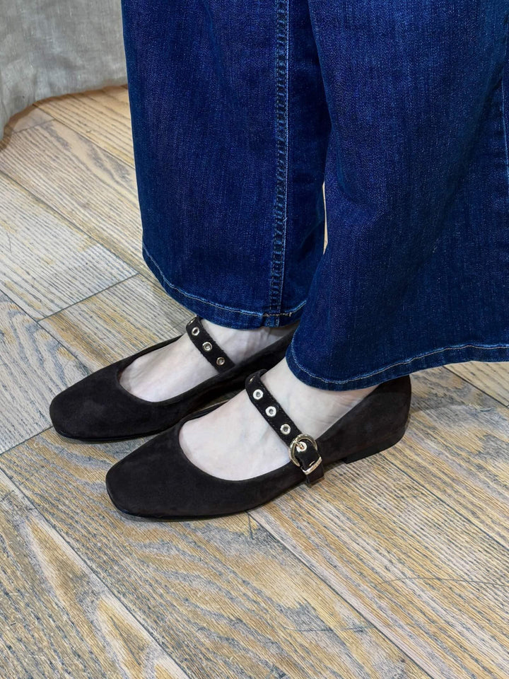 ballerine in suede testa di moro VACUO001 PENNY BLACK