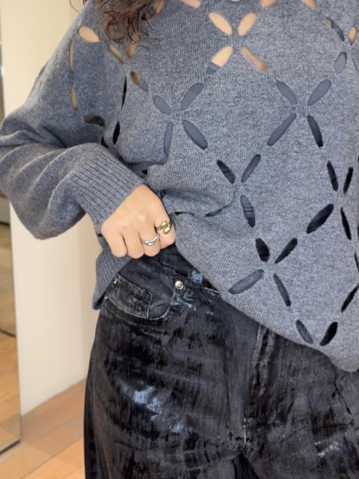 JEANS SPALMATO DENIM BLACK MF5358D029987476 LIU JO WHITE