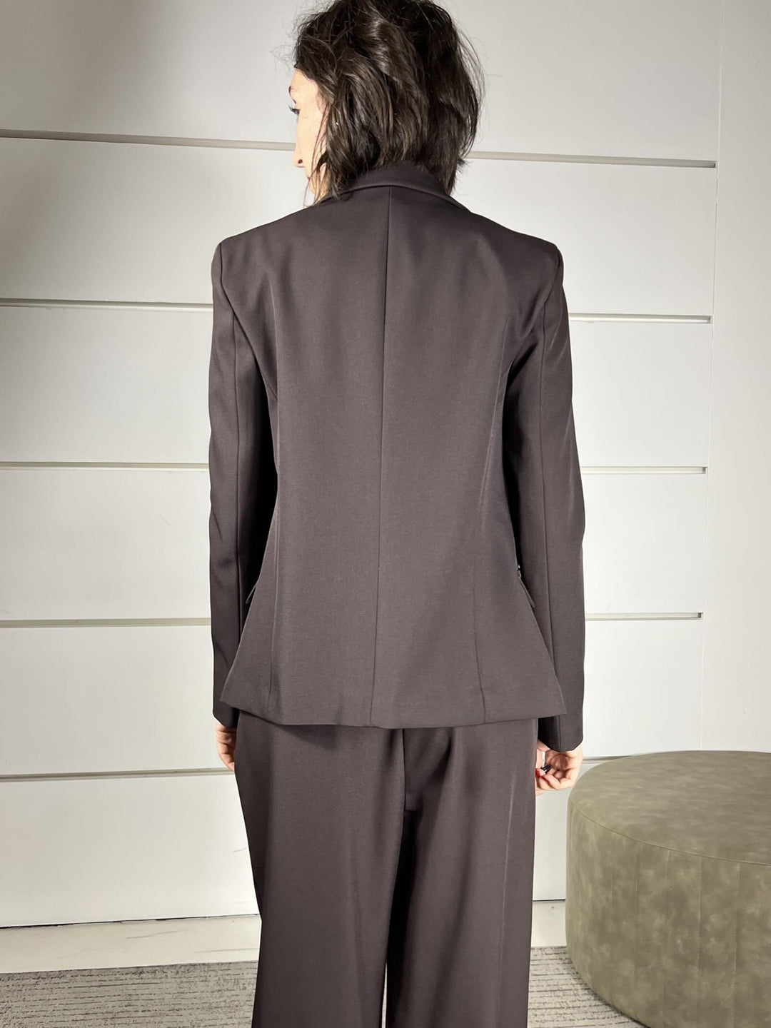 giacca slim fit due bottoni moro TF1519MORO VICOLO