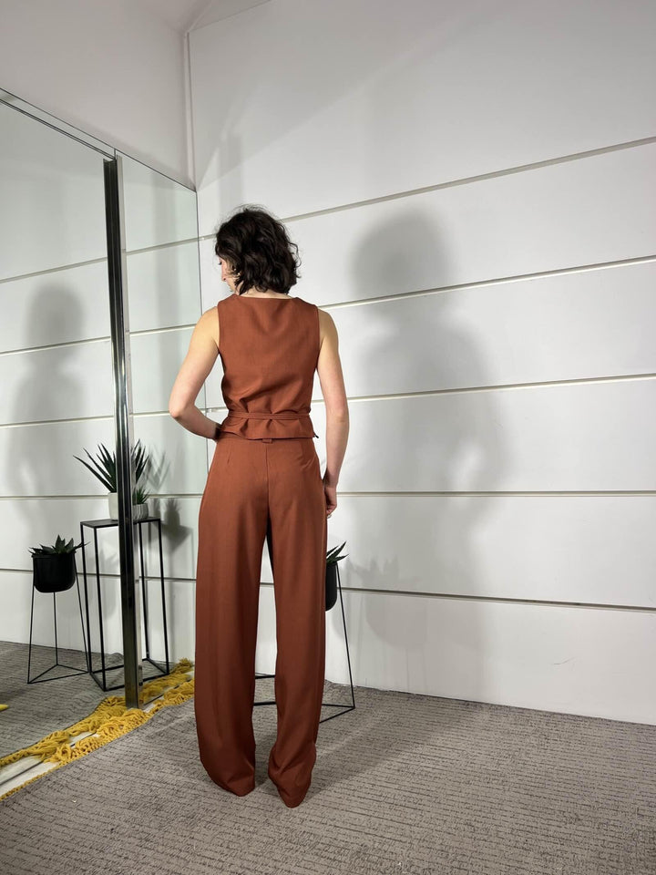 pantalone a palazzo rust PA26SE1378RUST TWO WAY