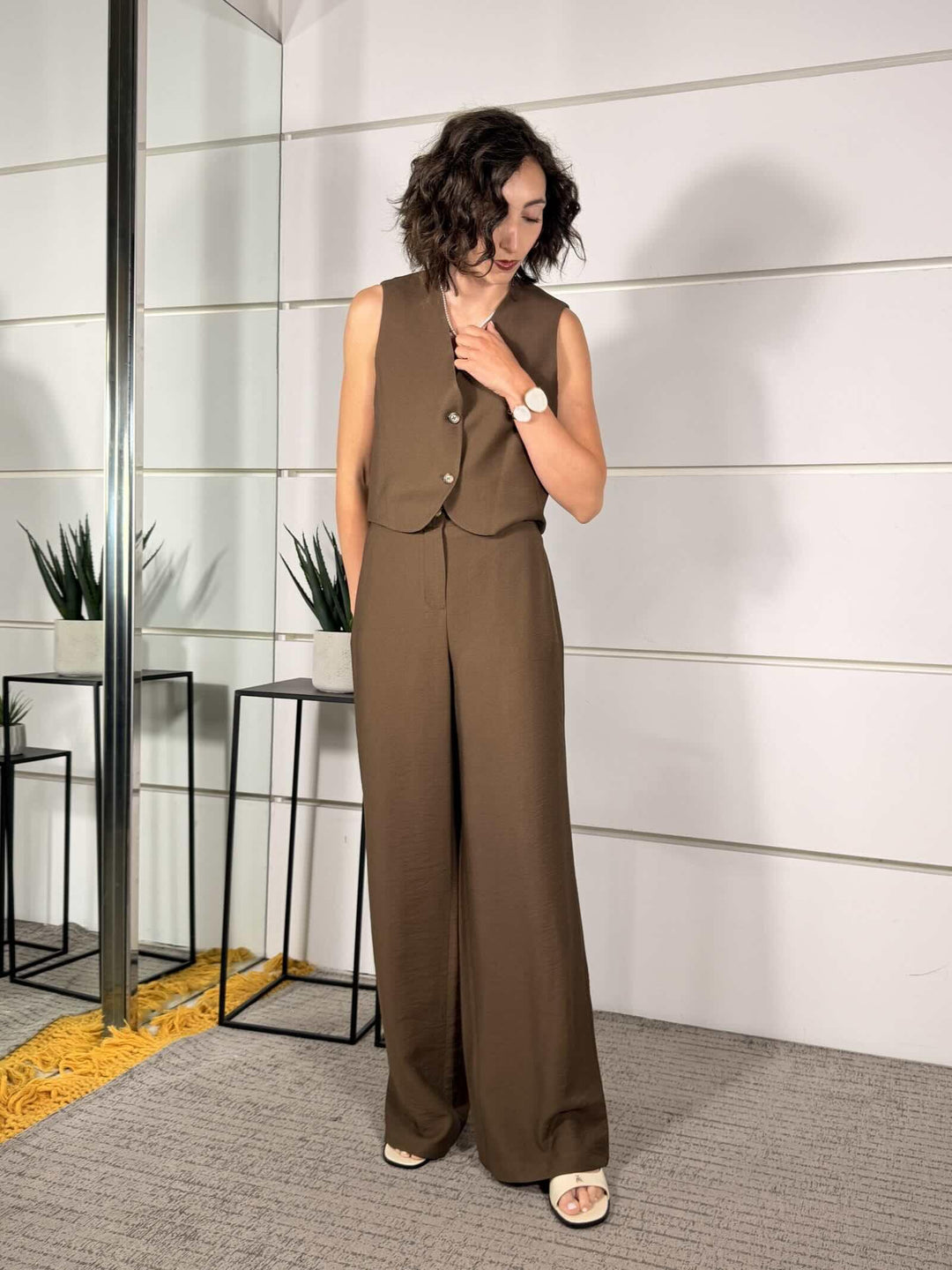 gilet moro in viscosa LIA-Q044MORO HAVE ONE