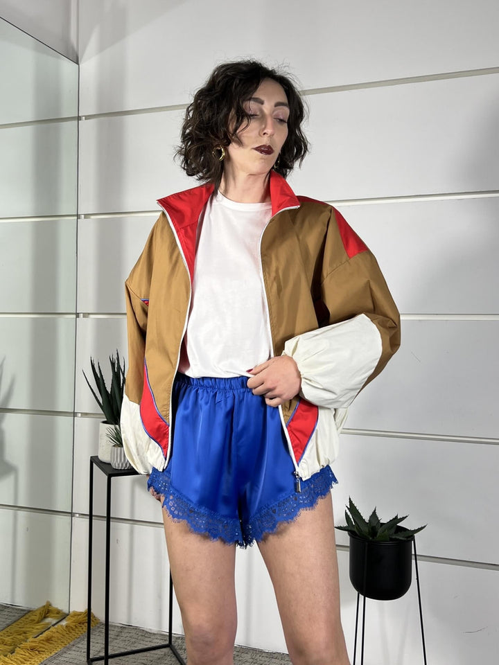 shorts satin con pizzo bluette PVS-Q316BLUETTE HAVE ONE