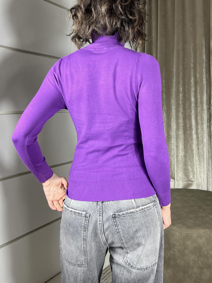 dolcevita ciclista viola in calda viscosa 250907VIOLA SUSY MIX