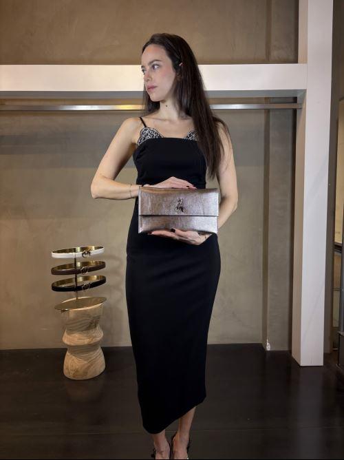 pochette mercury in pelle con fly argento CB5460L041S765 PATRIZIA PEPE PREVIEW