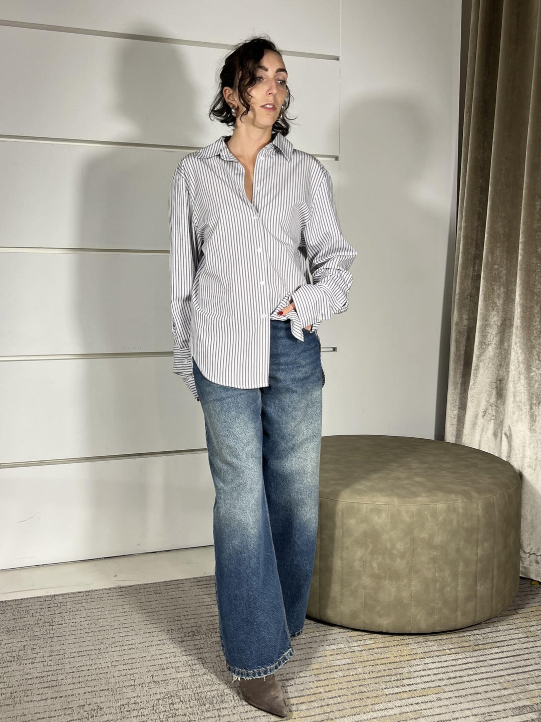 camicia a righe W25C744V UNICA TENSIONE IN