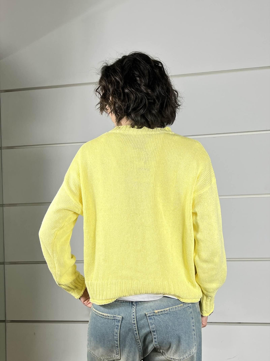 maglia paricollo misto cotone gialla WMA26SA515GIALLO TWO WAY