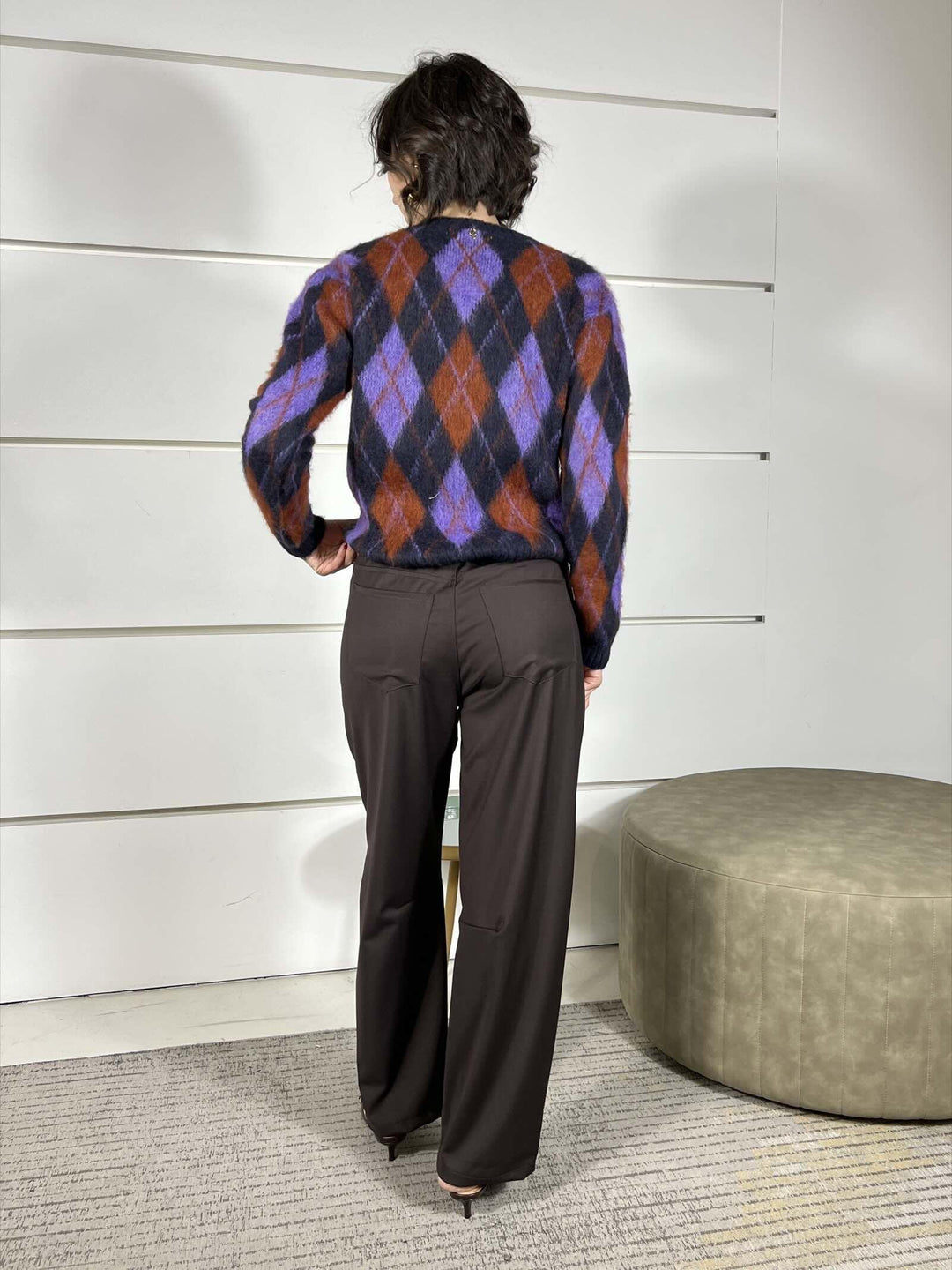 pantalone ovetto moro V01A0725MORO PHILIA LOFT