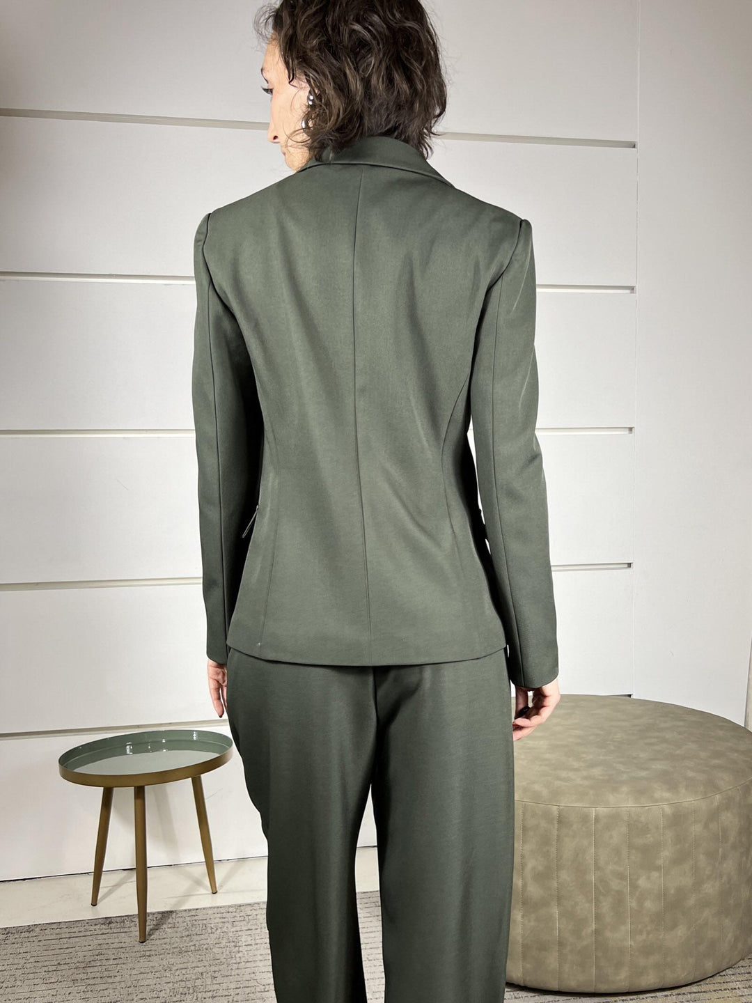 giacca slim fit due bottoni verde militare TF1519VERDE MILITARE VICOLO